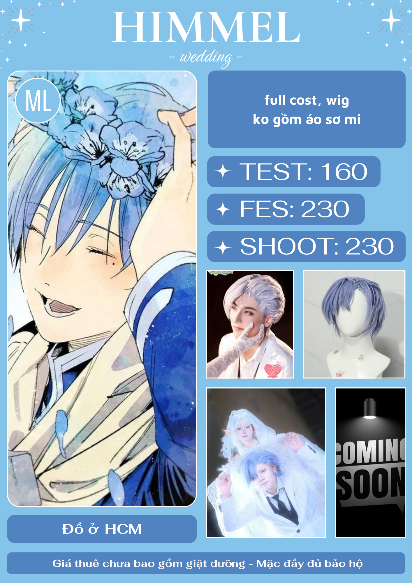 Đồ cosplay và wig tham khảo